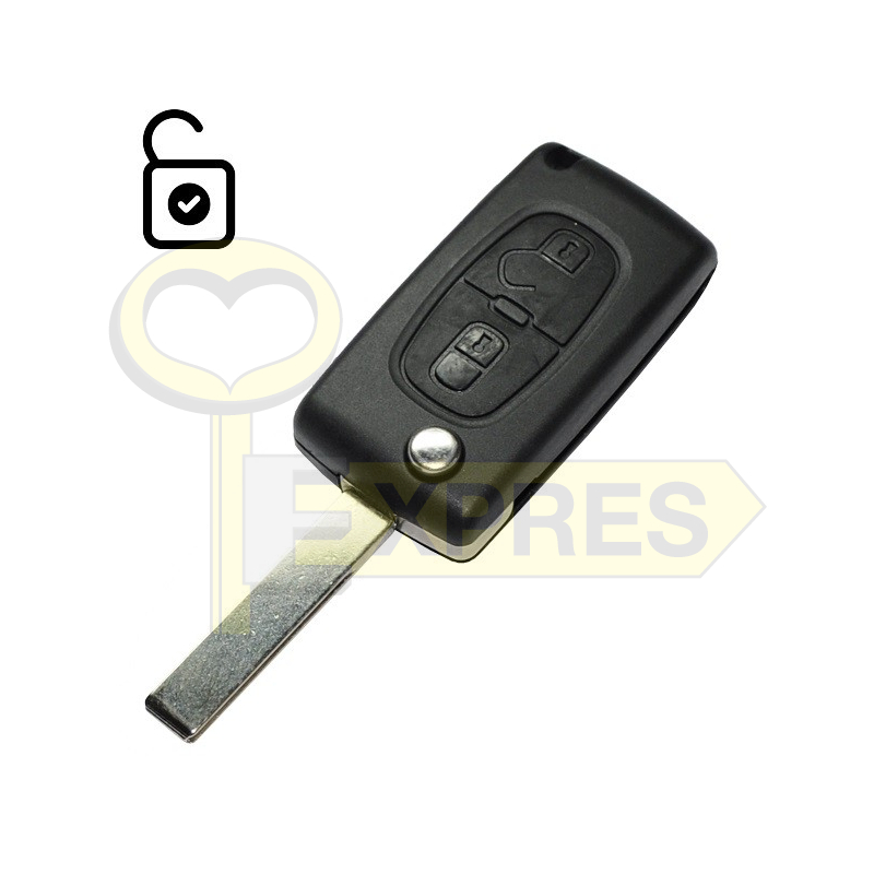 Unlocking Citroen Peugeot key