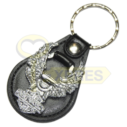 Leather Key Ring Harley
