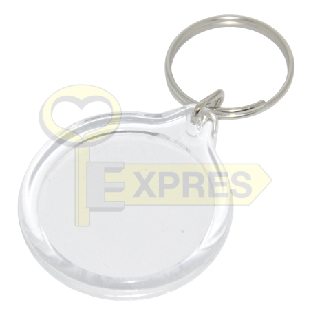 Round acrylic key ring (50 pcs)