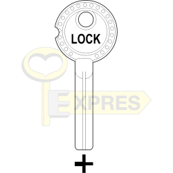 Cruciform key LOCK