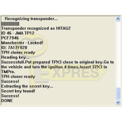 Moduł 145 – Key copier for Philips Crypto 2 (HITAG2, ID46, TP12) keys onto JMA TPX3/4 transponders - VIP-TMPRO145