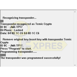 Moduł 185 – Key copier for Temic Crypto 8C transponders - VIP-TMPRO185