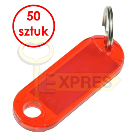Two-sided identifier red (50 pcs)