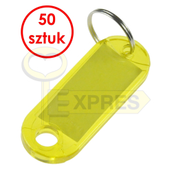 Identyfikator dwustronny żółty (50 sztuk) - I2ZOL