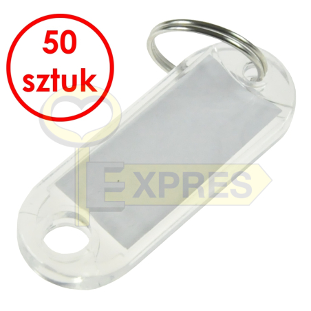 Two-sided identifier transparent (50 pcs)