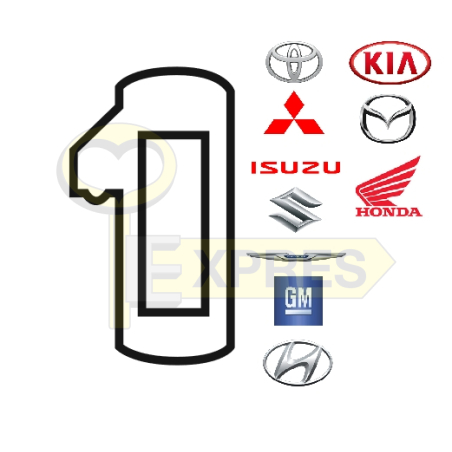 Zapadka Toyota, Mitsubishi, Isuzu, Suzuki, Chrysler i więcej MIT2 / TOY27 / TOY27R / TOY29R (25 szt.) - P-30-141
