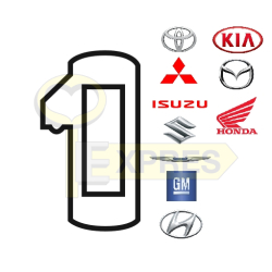 Zapadka Toyota, Mitsubishi, Isuzu, Suzuki, Chrysler i więcej MIT2 / TOY27 / TOY27R / TOY29R (25 szt.) - P-30-142