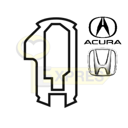 Zapadka Acura, Honda HON66 "3" CAŁA (10 szt.) - P-19-169