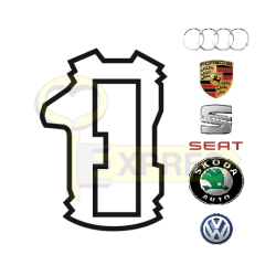 Zapadka Audi, Porsche, Seat, Skoda, Volkswagen HU66 "2" CAŁA (25 szt.) - P-31-172