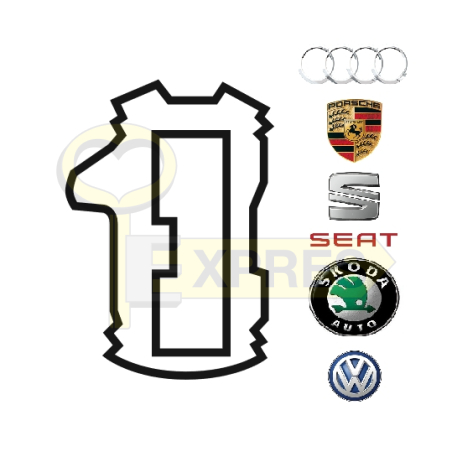 Tumbler Audi, Porsche, Seat, Skoda, Volkswagen HU66 "2" ALL (25 pcs.)