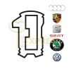 Zapadka Audi, Porsche, Seat, Skoda, Volkswagen HU66 "4" CAŁA (25 szt.) - P-31-174