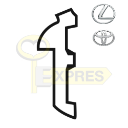 Tumbler Lexus, Toyota TOY48 "2" REPLACEMENT HALF (25 pcs.)