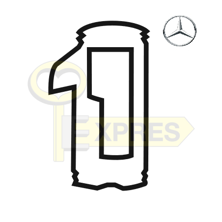 Tumbler Mercedes HU46P "4" ALL LEFT (25 pcs.)