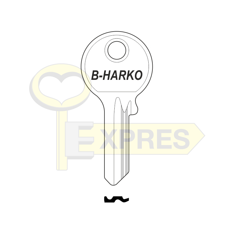Klucz do kłódek  B-Harko 40mm - HR011