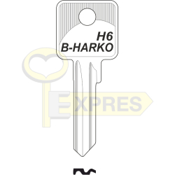 Klucz do wkładek B-Harko H6 - HR002