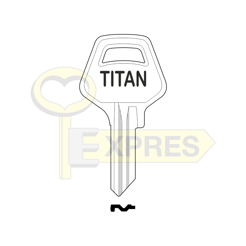 Klucz Titan do kłódki 25mm - TITAN-25