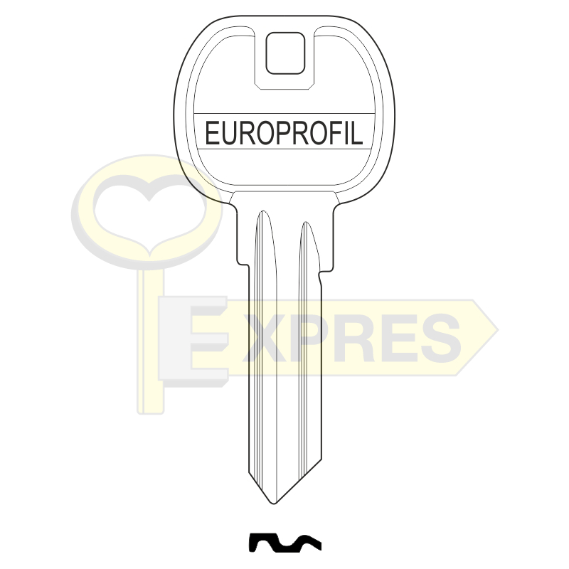 EUROPROFIL 2.2 Stalowy - Kwadratowa głowa WKE1 - EP22NSEX