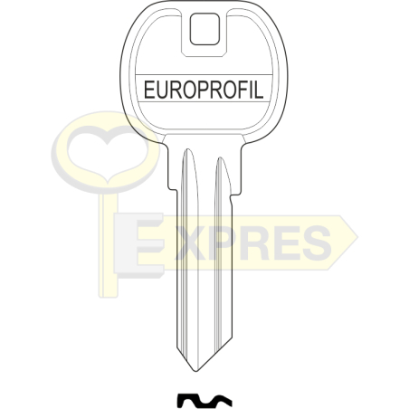 EUROPROFIL 2.2 Stalowy - Kwadratowa głowa WKE1 - EP22NSEX