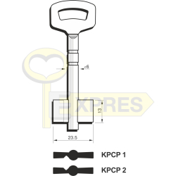 KPCP3 short multi-valve key