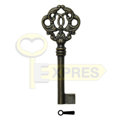 Decorative key 3F1640 - antique bronze