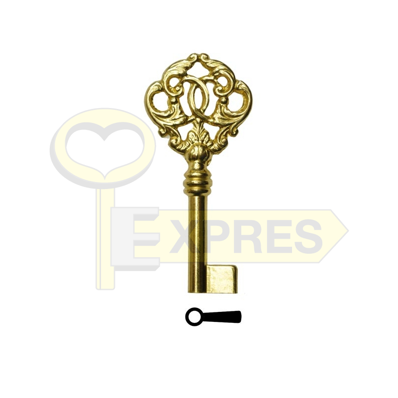 Decorative key 3F1630 - gold