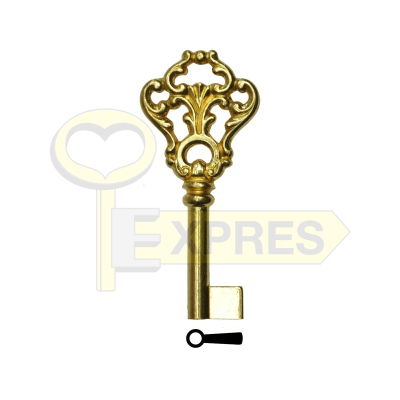 Decorative key 3F7330 - gold