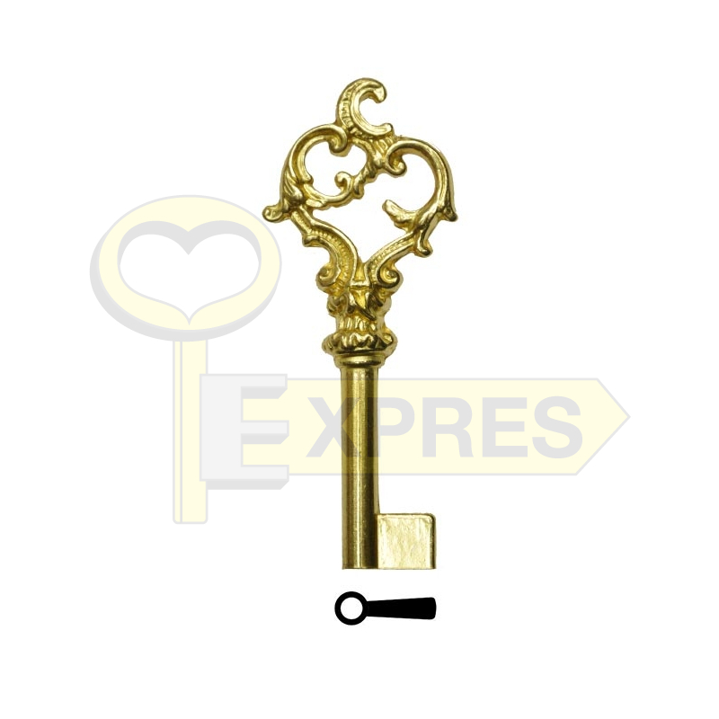 Decorative key 3F2933 - gold