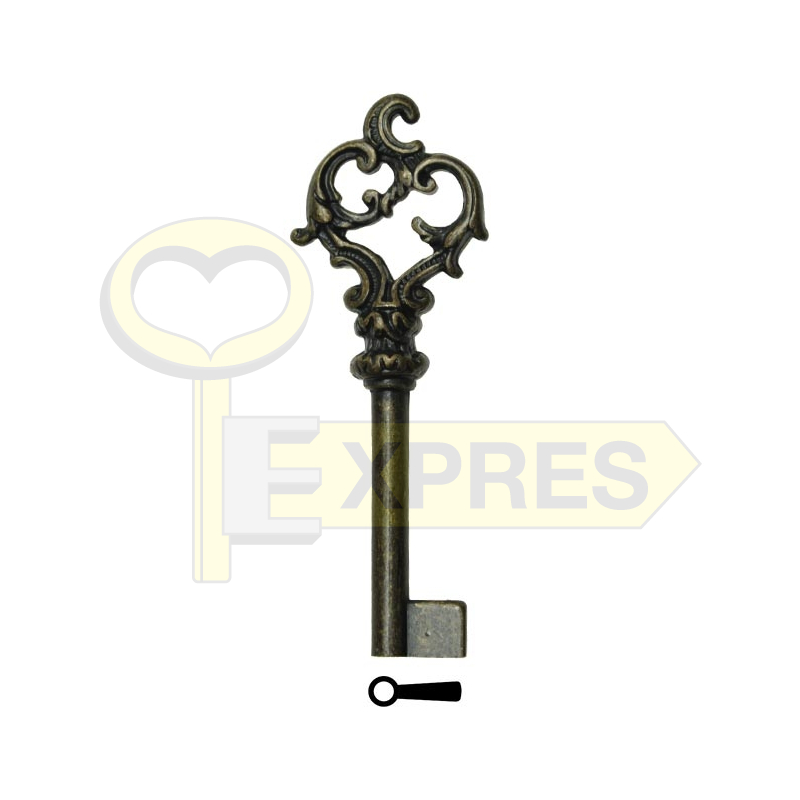Decorative key 3F2942 - antique bronze