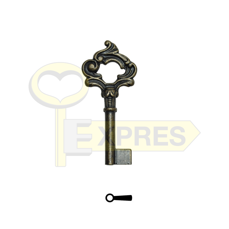 Decorative key 3F1730 - antique bronze
