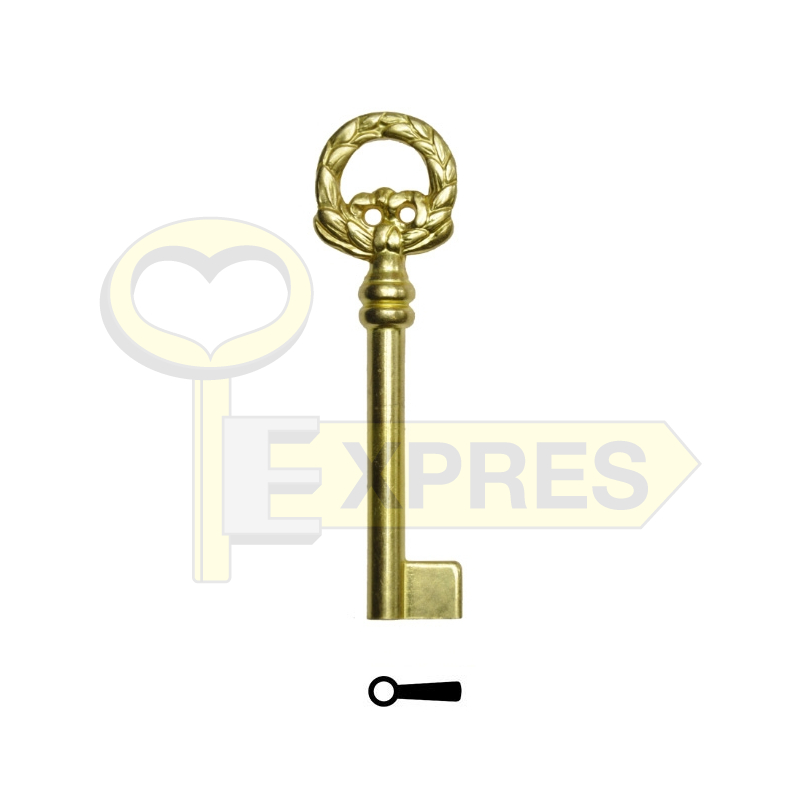 Decorative key 3F4445 - gold