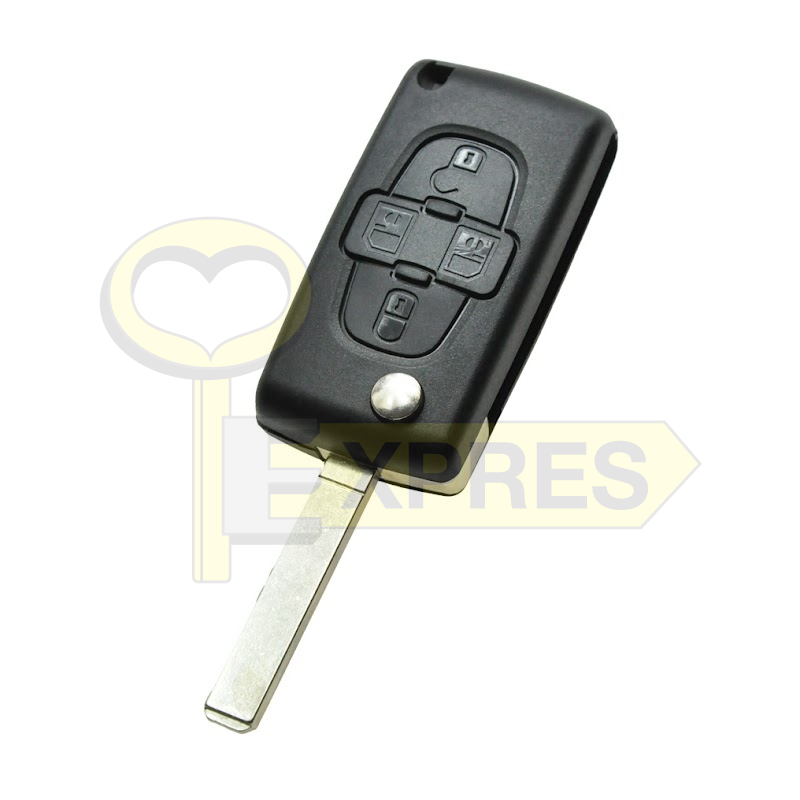 Key with Remote Peugeot/Citroen 4B/VA2 FSK