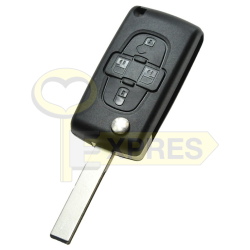 Key with Remote Peugeot/Citroen 4B/VA2 ASK