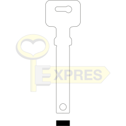 Key OLA - Thickness 3.20mm - nickel plated/double base