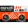 LR44 - MAXELL ALKALINE - AG13, L1154F, A76 - 1,5V