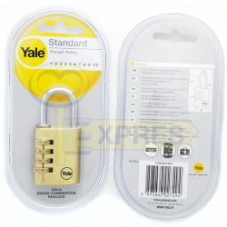 Kłódka mosiężna szyfrowa Yale Y150 40mm - MXP-Y150-40