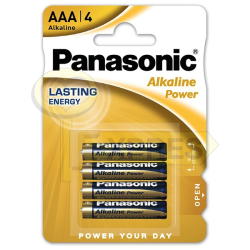 AAA - PANASONIC ALKALINE - LR03 - 1,5V - MXP-PAAA