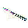 Nóż motylkowy NITOWANY - MOTYLEK - RAINBOW - MXP-N420
