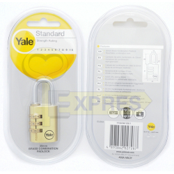 Kłódka mosiężna szyfrowa Yale Y150 30mm - MXP-Y150/30/125/1
