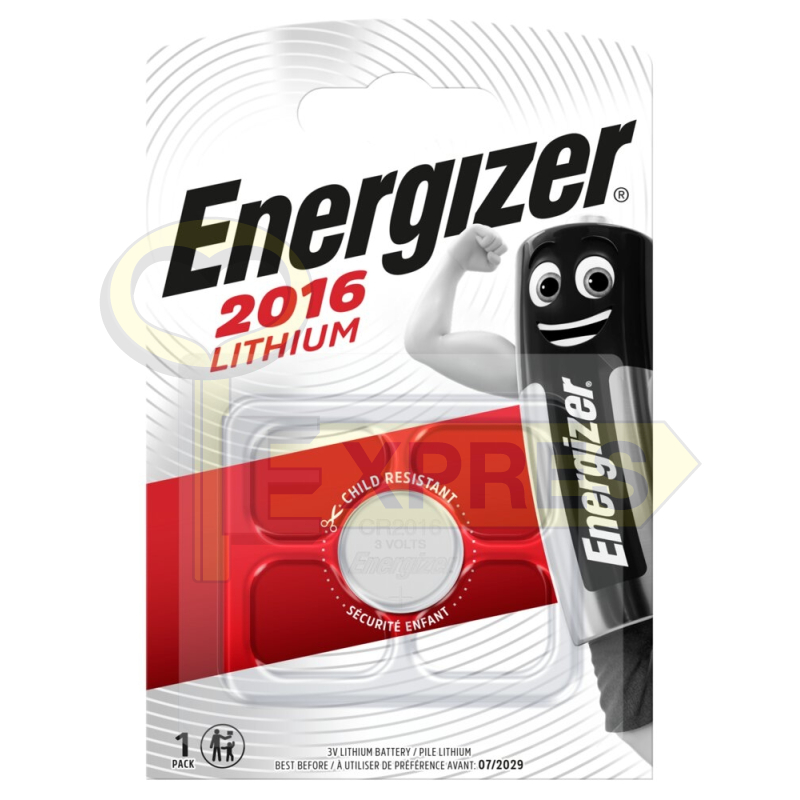 CR2016 - ENERGIZER - 3V - MXP-E2016