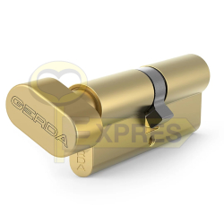 Cylinder with knob GERDA WKE1 28/36G brass