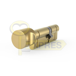 Cylinder with knob GERDA PROSYSTEM 30/55G brass