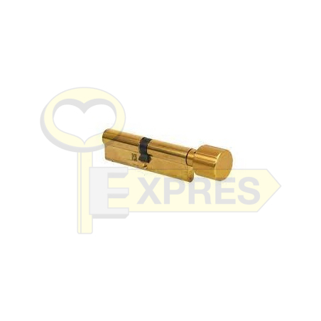 Cylinder with knob Abus Standard 50/50G brass