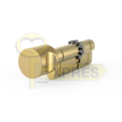 Cylinder with knob GERDA PROSYSTEM 30/40G gear brass