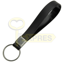 Silicone keychain - black