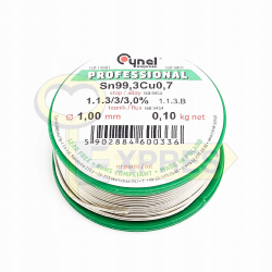 Tin unleaded with flux...