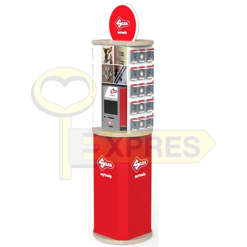 Techla - Rotating display "55" with a stand for the machine