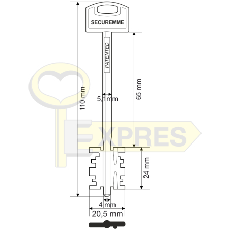 SECUREMME mod. 6 Securmap-patent