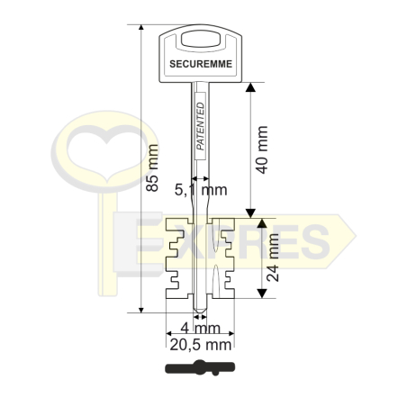 SECUREMME mod. 4 Securmap-patent