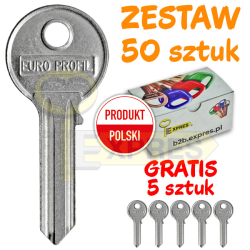 Zestaw 55 kluczy stalowych...