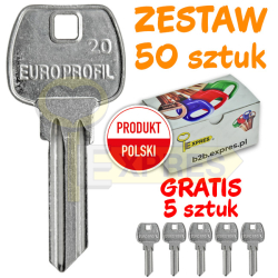 Zestaw 55 kluczy stalowych...